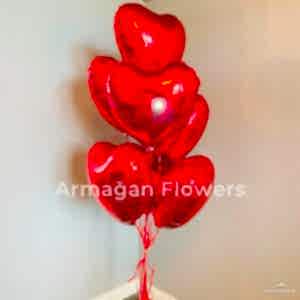  Alanya online çiçek - 7 Heart Balloons 