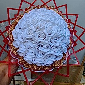  Armağan Çiçekçilik Alanya - Yapay 41 Beyaz Güller Buket
